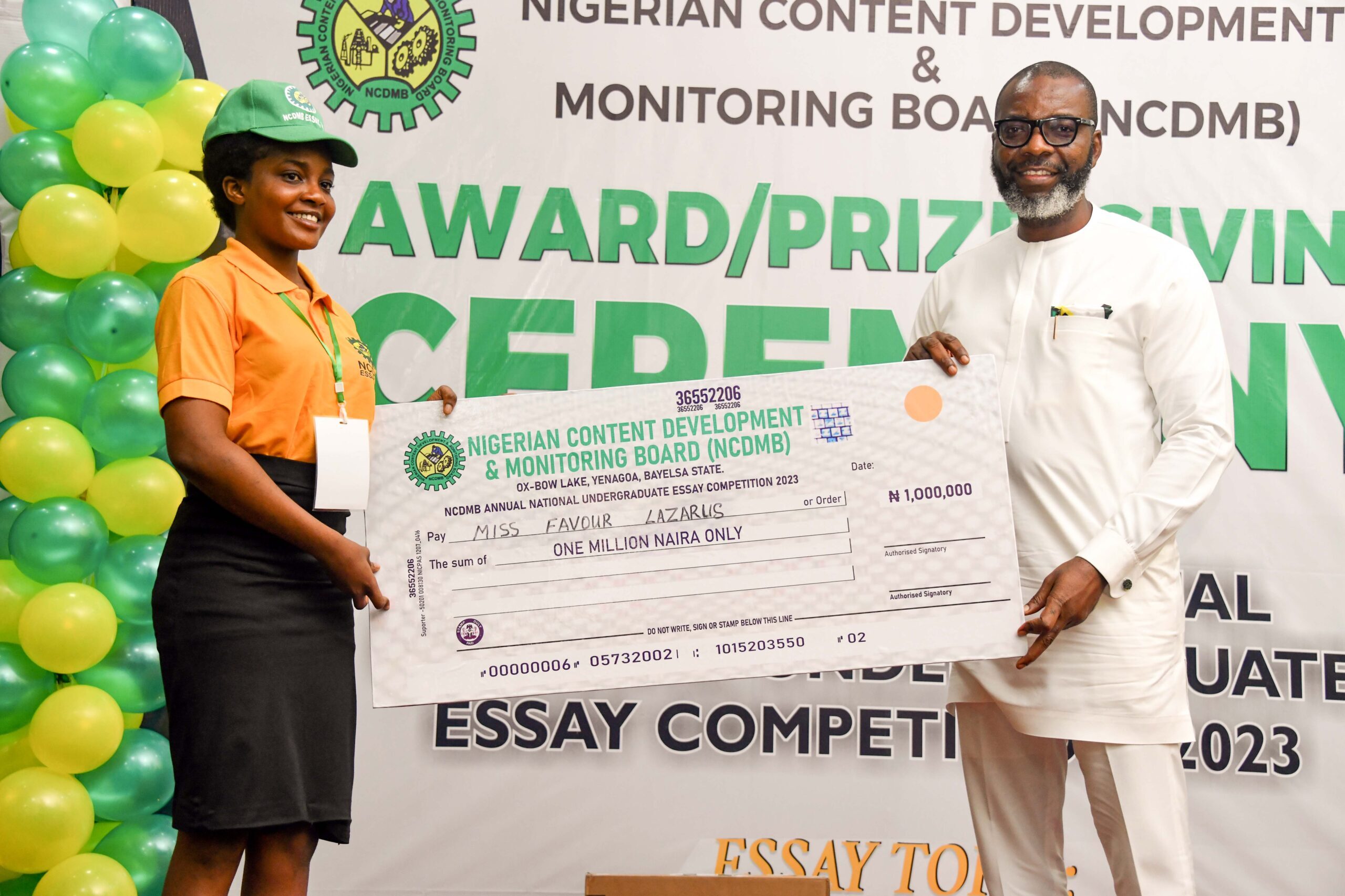 The annual essay competition is one of several initiatives of the NCDMB designed to benefit the youth segment of the Nigerian population.