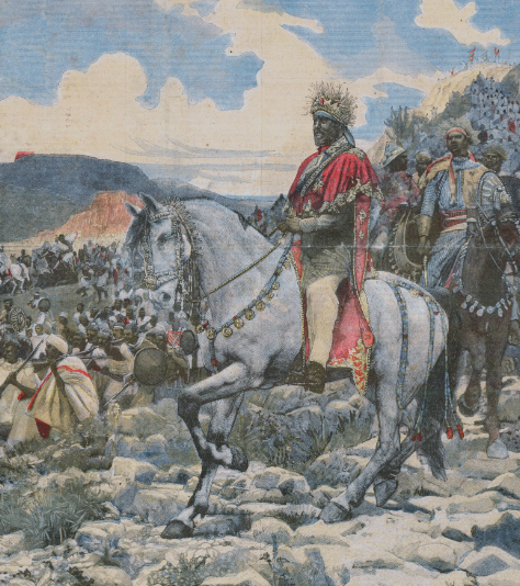 Menelik II at the Battle of Adwa. [Wikipedia]