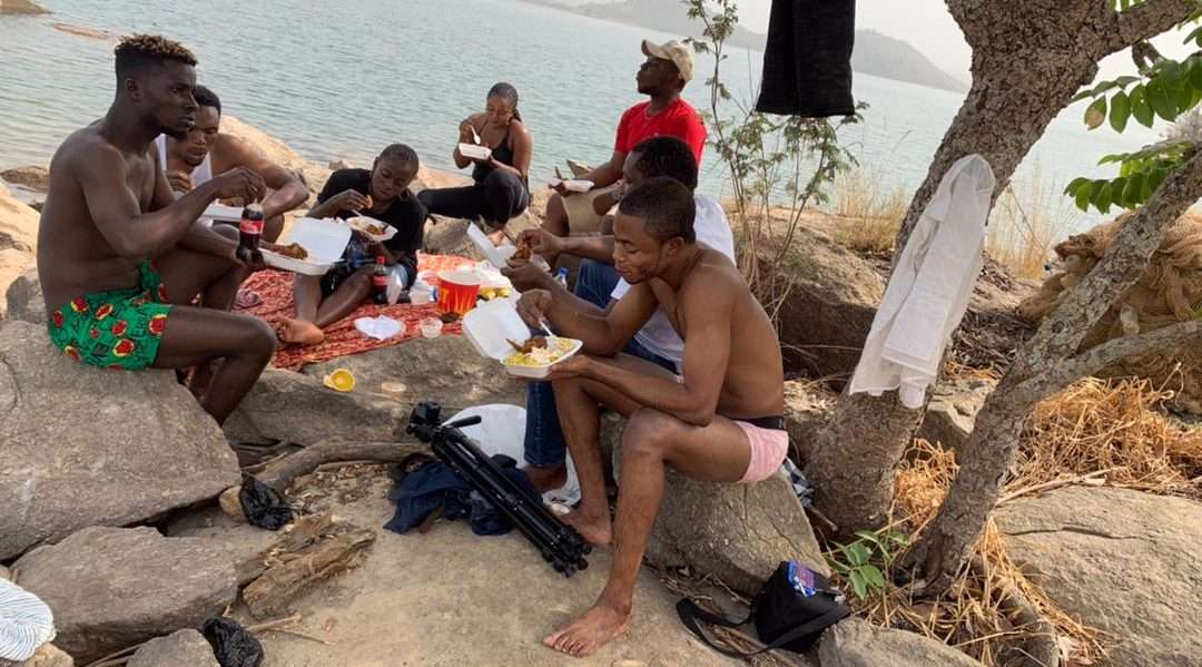 Picnickers at Usuma Dam