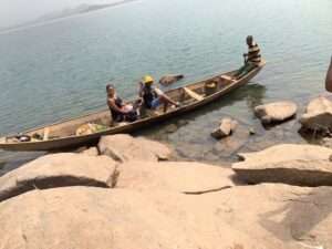 Canoe ride at Usuma Dam