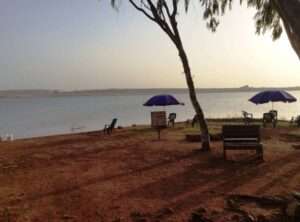 a beach in rayfield resort