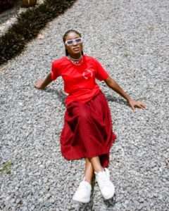 girl wearing red shirt