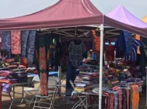 A stand at the Adire Market Week