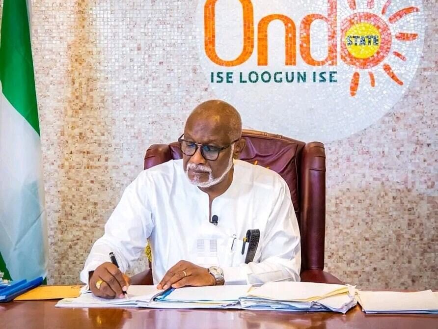 Just about Governor Rotimi Akeredolu was getting knee-deep into a $1 billion seaport installation in Ondo State, he started having the struggle of leukemia and that has demanded two medical leaves. [Instagram - rotimiakete]