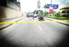 There is aerial protection at the Gani Fawehinmi Park in Lagos, one of the 10-day August demonstration venues.