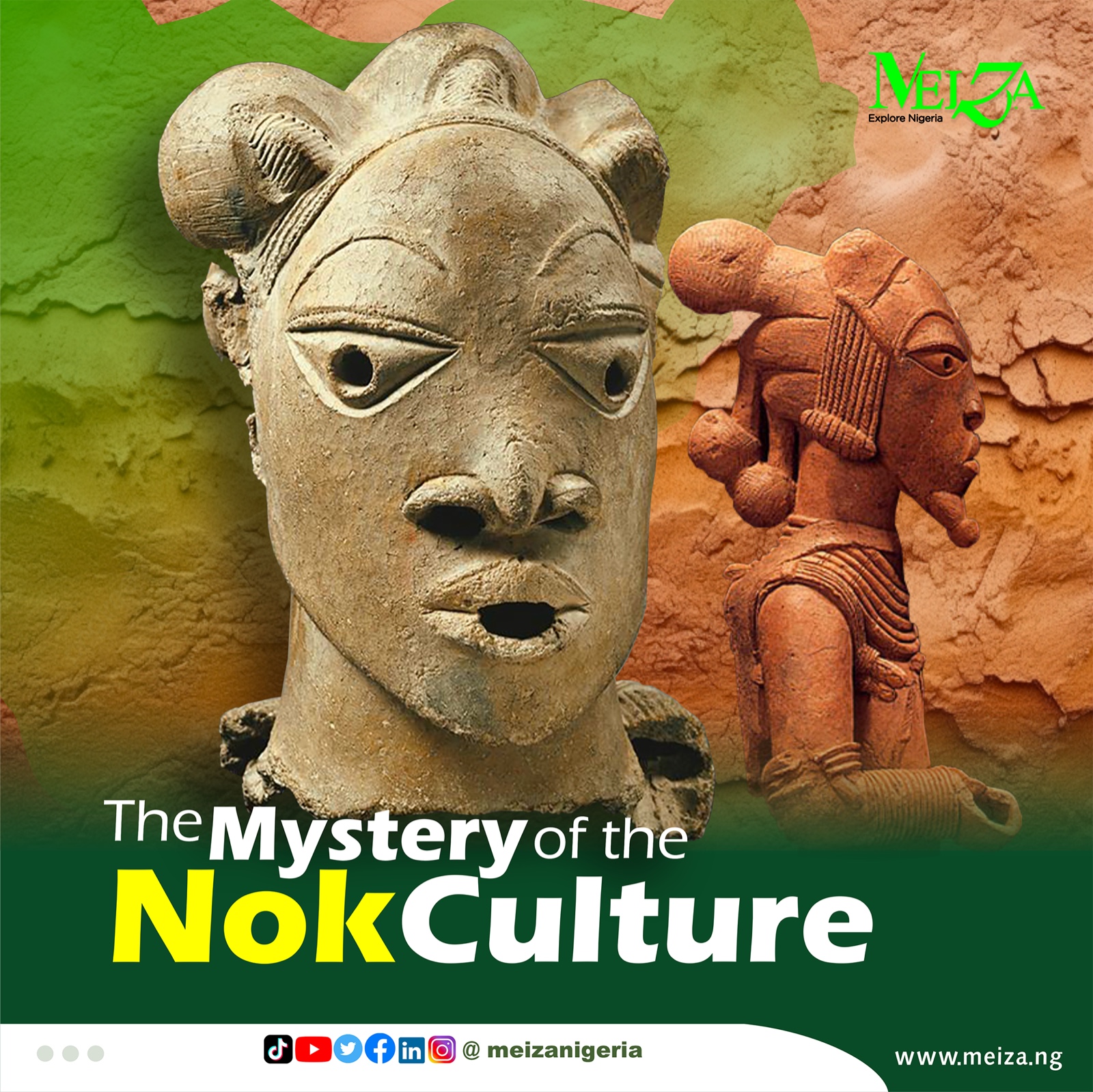 Nok culture would show heads and figures accompanied by intricate details as well as expressive features, that together point to a highly developed artistic tradition.