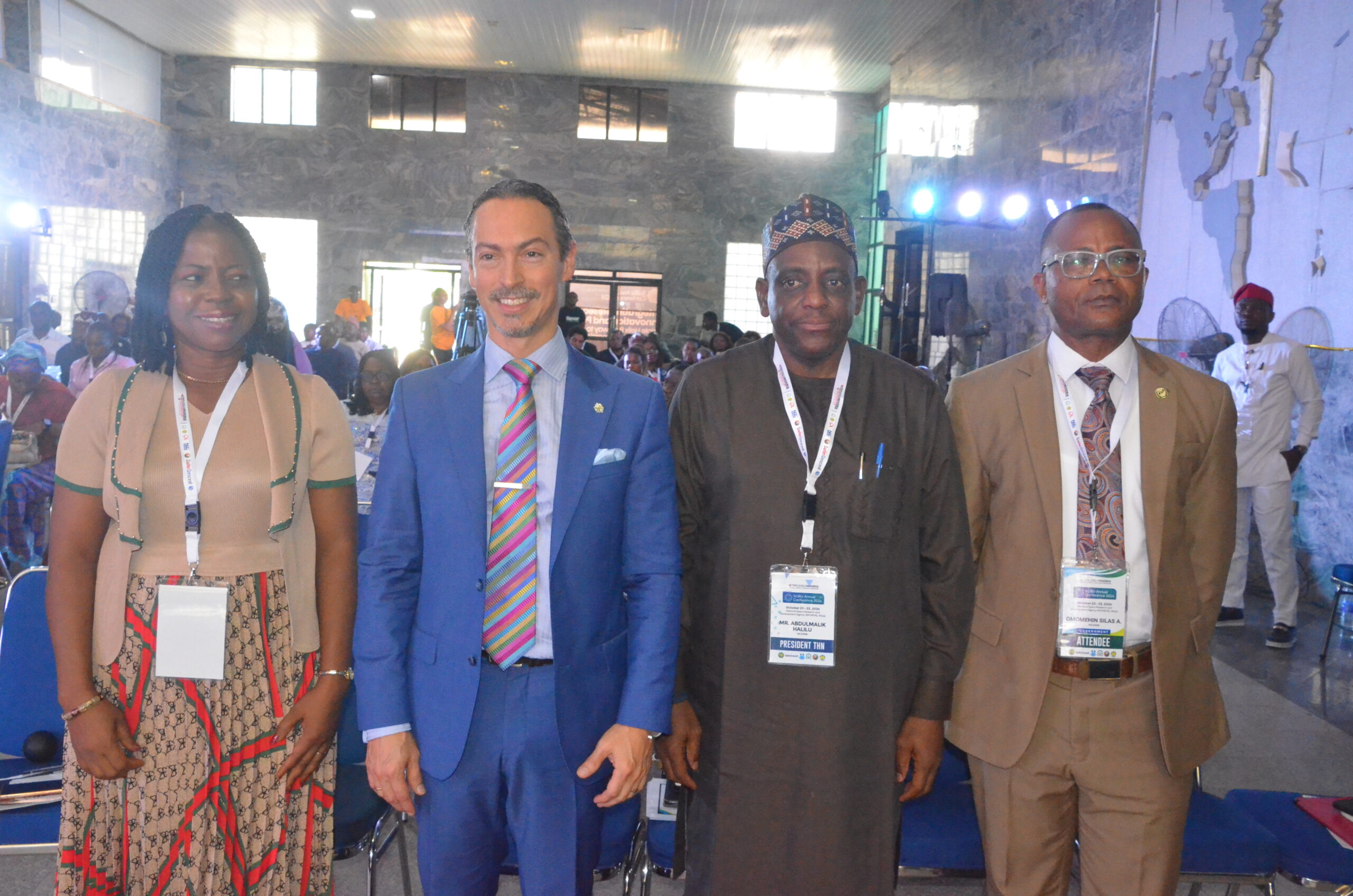 Having grown Triple Helix Nigeria's membership from the starting twelve to a whooping 240, there was a moment for its president, Alhaji Abdulmalik Halilu [second from right] to reiterate what the platform seeks to achieve.