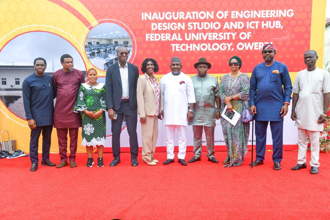 FUTO’s Vice Chancellor Professor (Mrs.) Nnenna Nnannaya Oti pictured fifth from left gave the launch a more personal analysis of what the new set of tools means to her school.